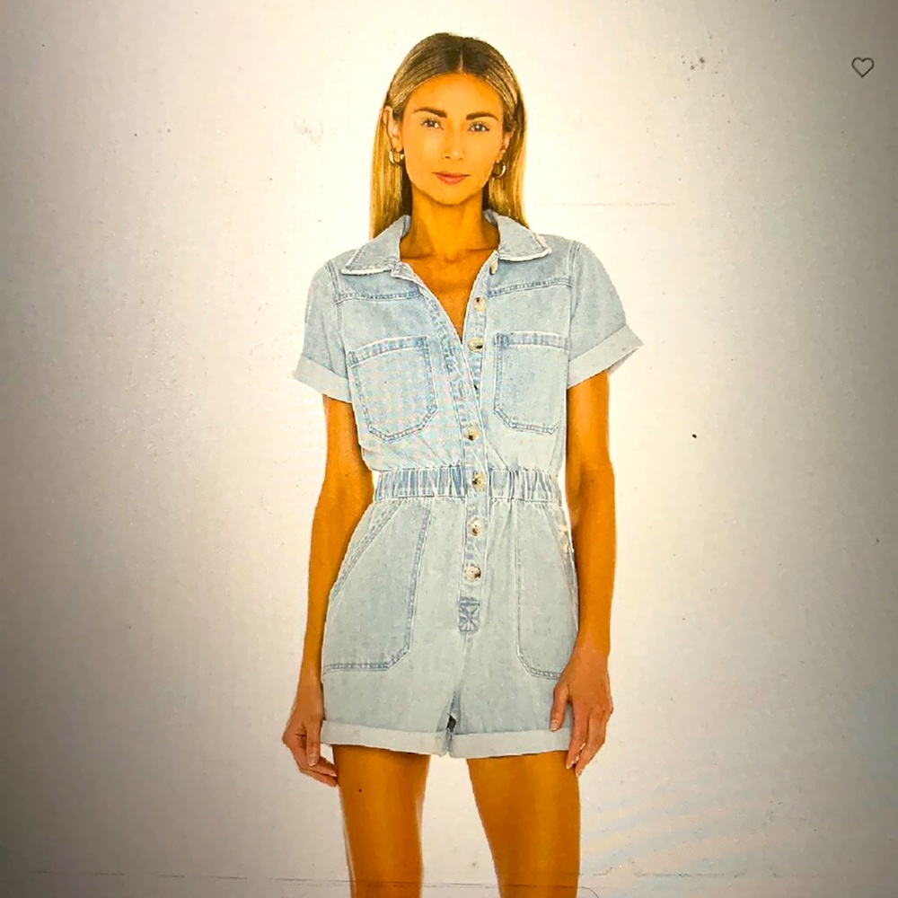 Show Me Your Mumu Cannon Romper in Dockside
